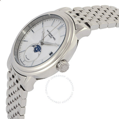 Raymond Weil, Maestro Automatic Moon Phase Silver Dial Men's Watch