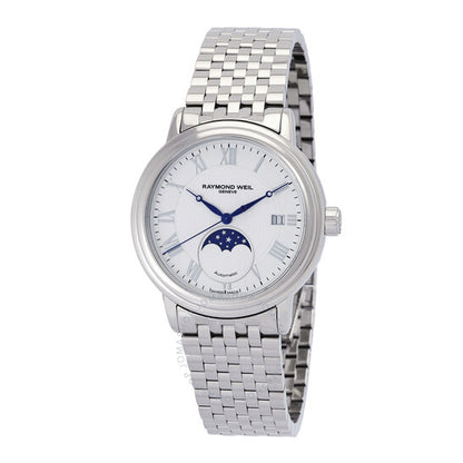 Raymond Weil, Maestro Automatic Moon Phase White Dial Men's Watch