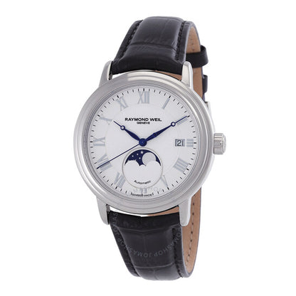 Raymond Weil, Maestro Automatic Moon Phase White Dial Men's Watch