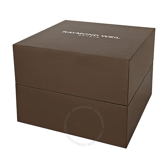 Raymond Weil, Maestro Automatic Silver Dial Black Leather Men's Watch