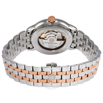 ساعة رايموند ويل مايسترو أوتوماتيكية للرجال بمينا فضي