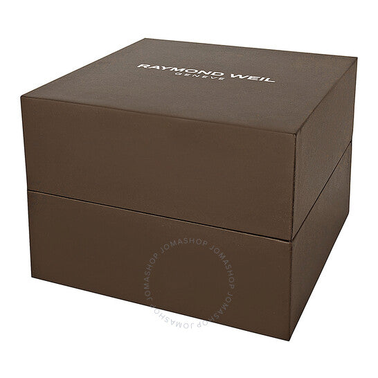 Raymond Weil, Maestro Black Dial Black Leather Men's Watch