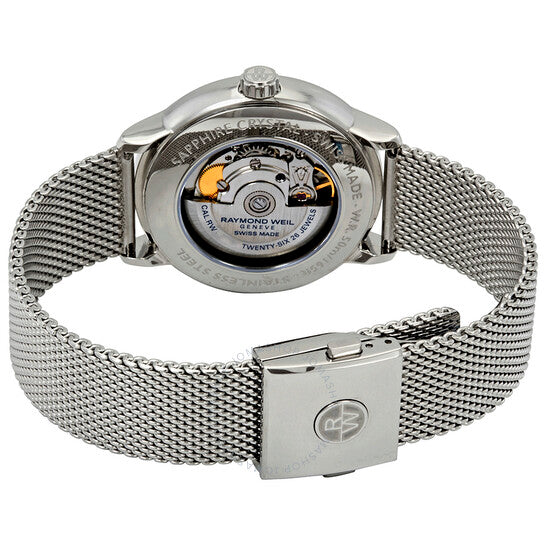 Raymond Weil, Maestro Moonphase Blue Dial Automatic Men's Mesh Watch