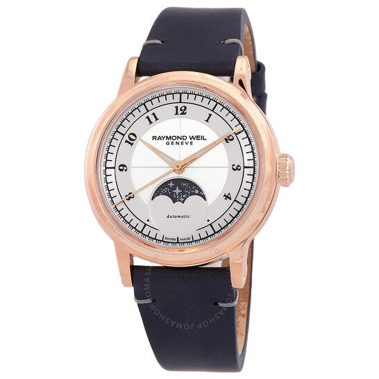 Raymond Weil, Millesime Automatic Moon Phase Silver Dial Ladies Watch