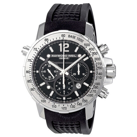 Raymond Weil, Nabucco Chronograph Black Dial Stainless Steel Men's Watch