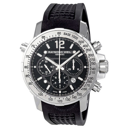 Raymond Weil, Nabucco Chronograph Black Dial Stainless Steel Men's Watch
