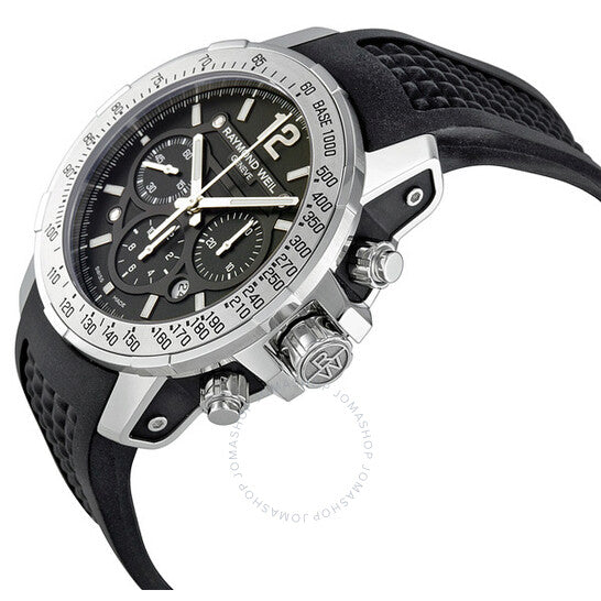 Raymond Weil, Nabucco Chronograph Black Dial Stainless Steel Men's Watch