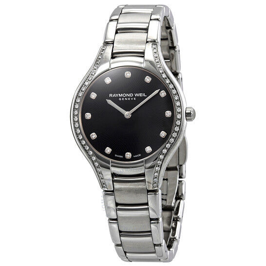 Raymond Weil, Noemia Black Dial Ladies Diamonds Watch