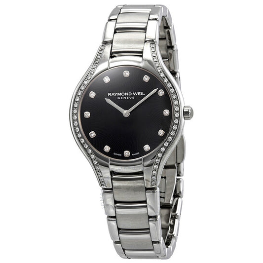 Raymond Weil, Noemia Black Dial Ladies Diamonds Watch