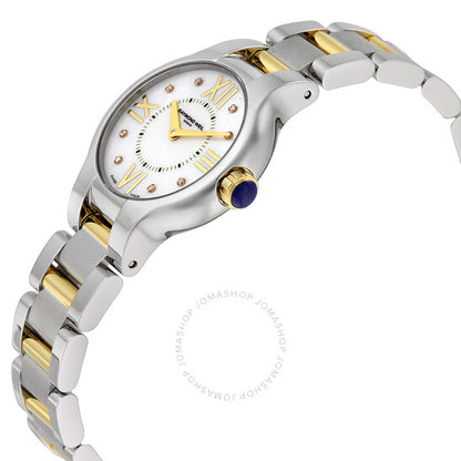 ساعة ريموند ويل، نويميا، مرصعة بالألماس وعرق اللؤلؤ للسيدات