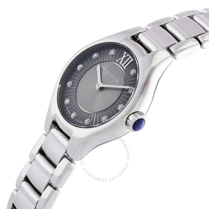 ساعة ريموند ويل، نويميا كوارتز ماسية بمينا رمادية للسيدات