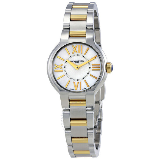 Raymond Weil, Noemia White Dial Two-Tone Stainless Steel Ladies Watch