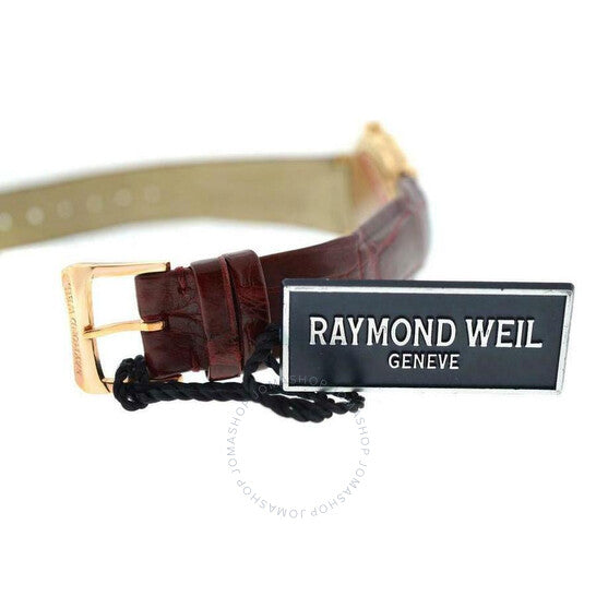 ساعة ريموند ويل أوثيلو كوارتز ماسية بمينا بني للسيدات