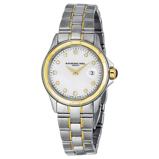 Raymond Weil, Parsifal 18kt Yellow Gold Diamond Dial Ladies Watch