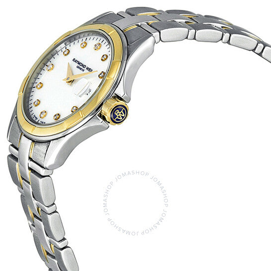 Raymond Weil, Parsifal 18kt Yellow Gold Diamond Dial Ladies Watch
