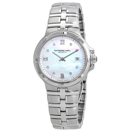 Raymond Weil, Parsifal Diamond Silver Mother of Peal Dial Ladies Watch