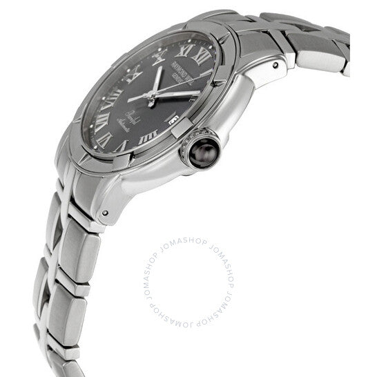 ساعة ريموند ويل بارسيفال أوتوماتيكية للرجال بمينا رمادي