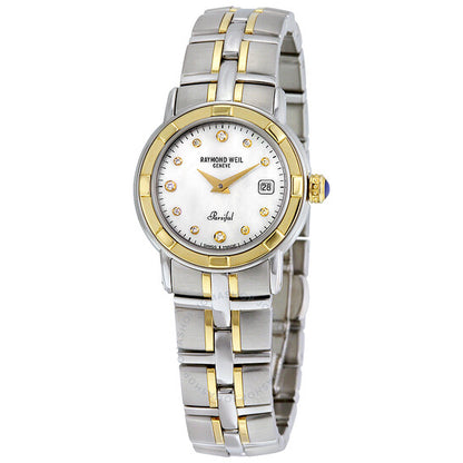 Raymond Weil, Parsifal White Dial Two-tone Ladies Watch