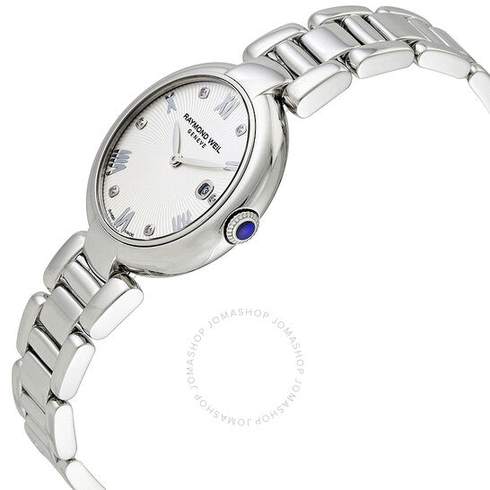 Raymond Weil, Shine Silver Dial Ladies Watch + Leather Strap