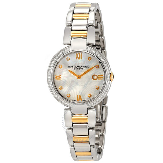 Raymond Weil, Shine White Mother of Pearl Dial Ladies Watch