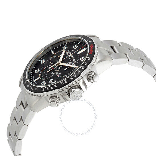 ساعة ريموند ويل تانجو كرونوغراف للرجال بمينا أسود