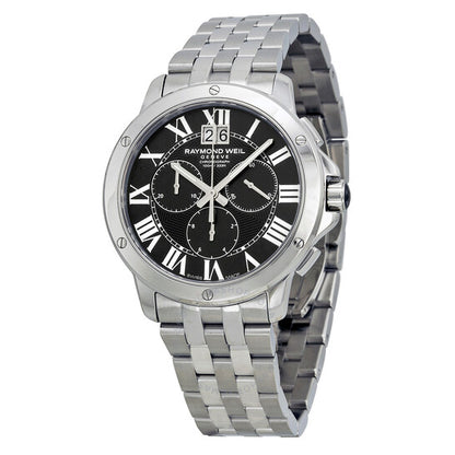 Raymond Weil, Tango Black Dial Stainless Steel Men's Watch