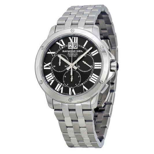 Raymond Weil, Tango Black Dial Stainless Steel Men's Watch