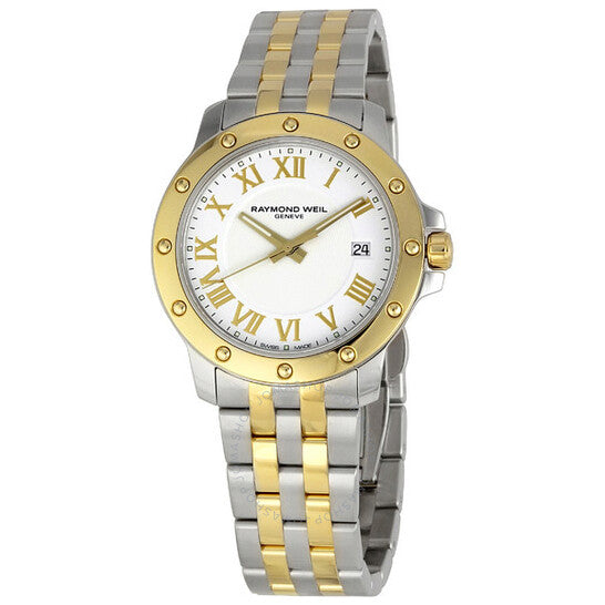 Raymond Weil, Tango White Dial Two-tone Men's Watch