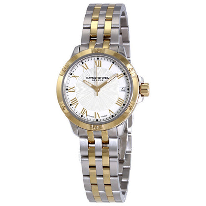 Raymond Weil, Tango Quartz White Dial Two-tone Ladies Watch