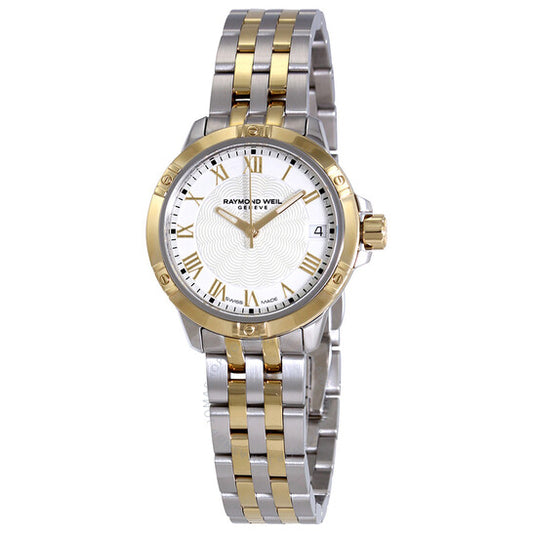 Raymond Weil, Tango Quartz White Dial Two-tone Ladies Watch
