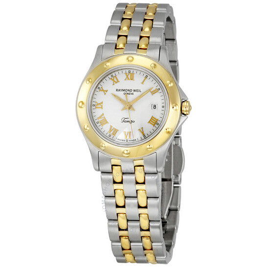 Raymond Weil, Tango White Dial Two Tone Ladies Watch