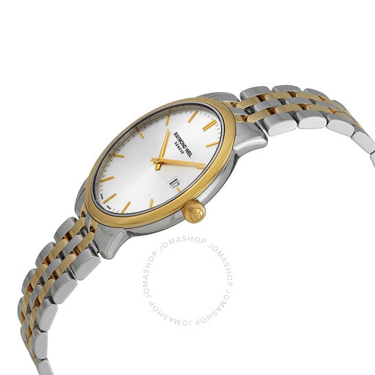 ساعة ريموند ويل توكاتا الكلاسيكية للرجال، كوارتز، مينا فضية