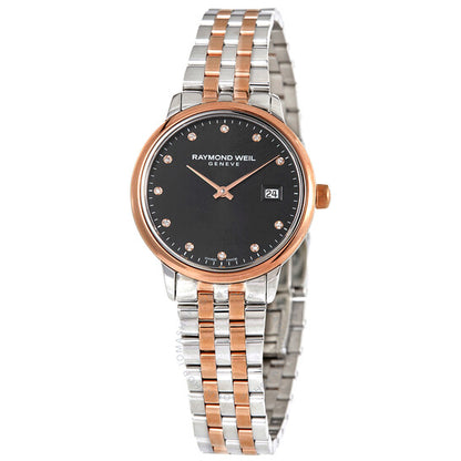Raymond Weil, Toccata Quartz Diamond Black Dial Ladies Watch