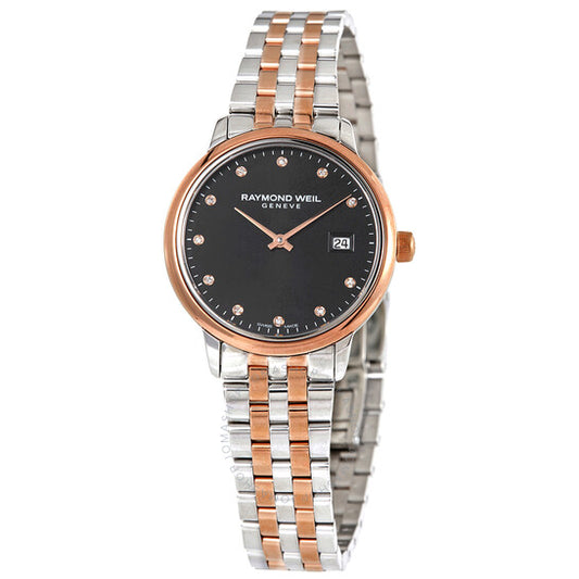 Raymond Weil, Toccata Quartz Diamond Black Dial Ladies Watch