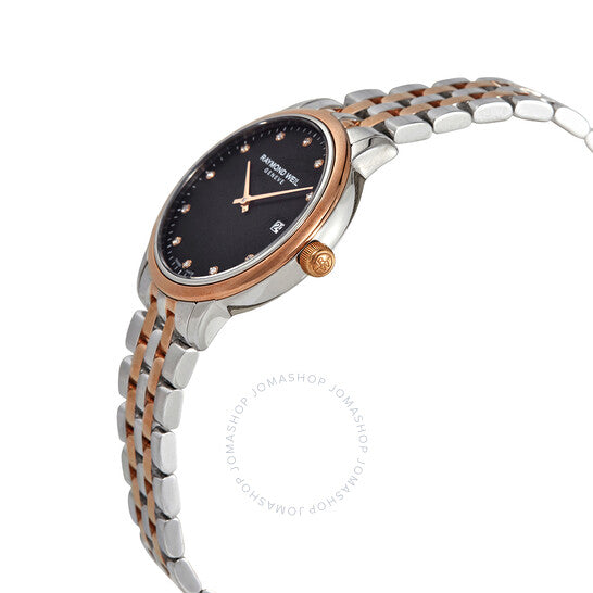 Raymond Weil, Toccata Quartz Diamond Black Dial Ladies Watch
