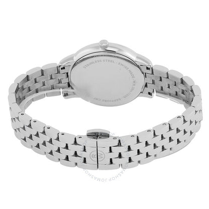 ساعة ريموند ويل توكاتا كوارتز نسائية بمينا فضية مرصعة بالألماس