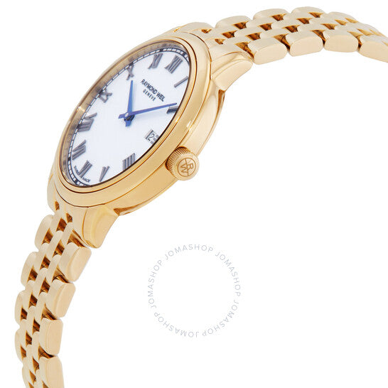 ساعة ريموند ويل توكاتا كوارتز بمينا بيضاء للسيدات