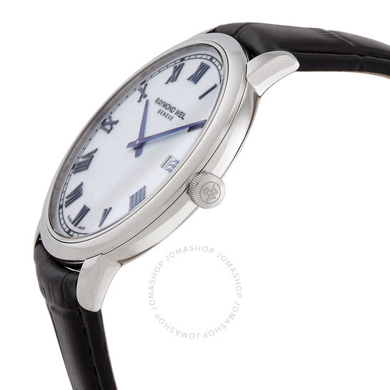 ساعة ريموند ويل توكاتا كوارتز للرجال بمينا أبيض