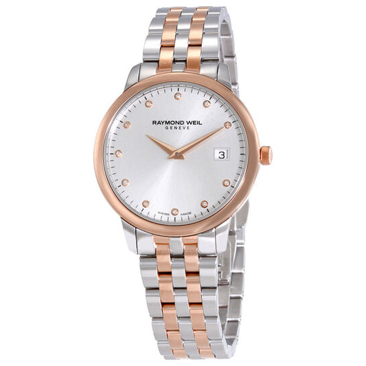Raymond Weil, Toccata Silver Dial Two-tone Ladies Watch