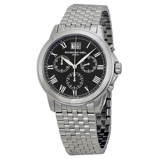 Raymond Weil, Tradition Chronograph Black Dial Men's Watch