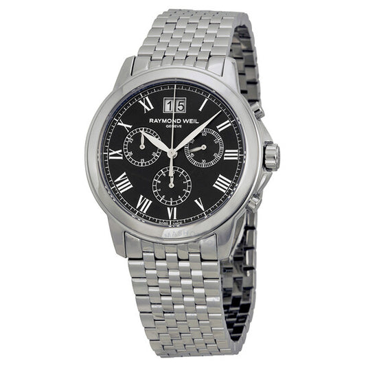 Raymond Weil, Tradition Chronograph Black Dial Men's Watch