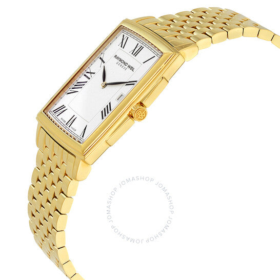 Raymond Weil, Tradition White Dial Gold PVD Men's Watch