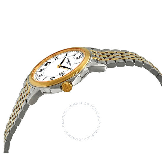 Raymond Weil, Tradition White Dial Ladies Two Tone Watch