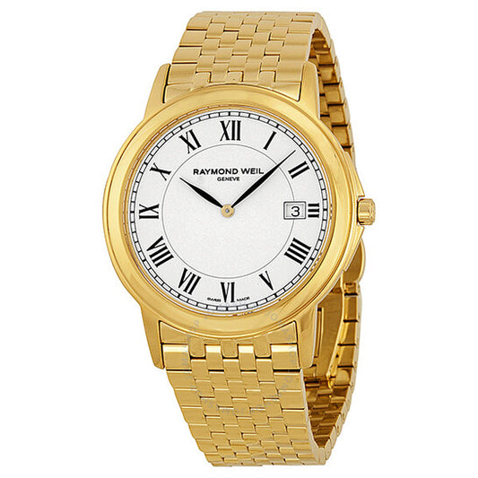 Raymond Weil, Tradition White Dial Yellow Gold PVD Stainless Steel Men's Watch