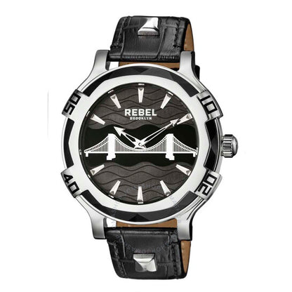 Rebel, Brooklyn Bridge Black Dial Men's Watch