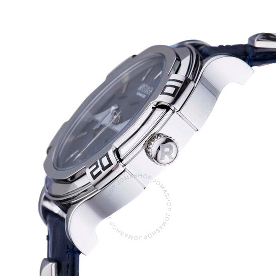 Rebel, Brooklyn Bridge Blue Dial Blue Leather Men's Watch