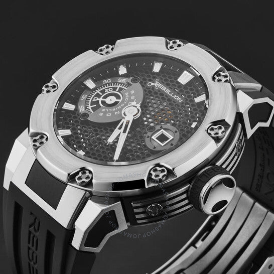 ساعة Rebellion, Predator أوتوماتيكية للرجال بمينا أسود