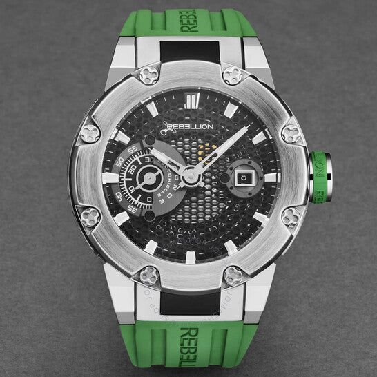 ساعة Rebellion, Predator أوتوماتيكية للرجال بمينا أسود