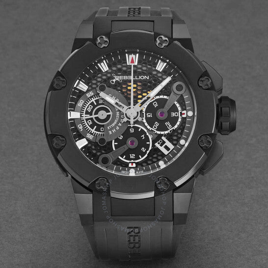 Rebellion, Predator Chronograph Automatic Black Dial Men's Watch