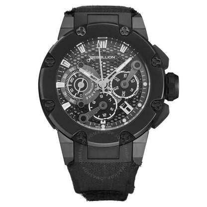 Rebellion, Predator Chronograph Automatic Black Dial Men's Watch